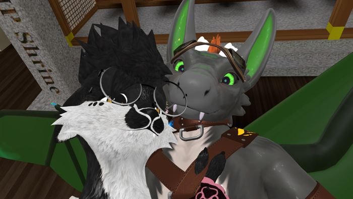 Selfie entre amis dans un sanctuaire